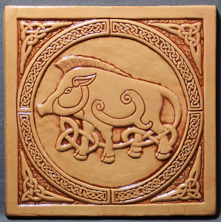 Celtic Boar tile