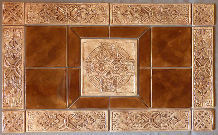 Celtic ceramic tile set