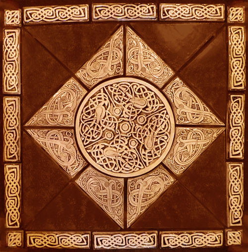 decorative celtic tile set