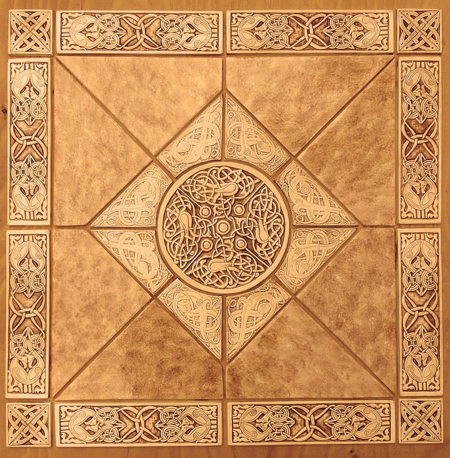 celtic ceramic tile set